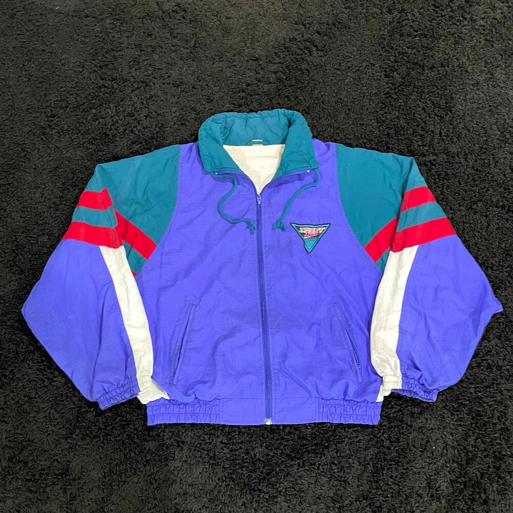 80s Sport Line Euro Imported Vintage Colorblock Retro Streetwear Retro Jacket L